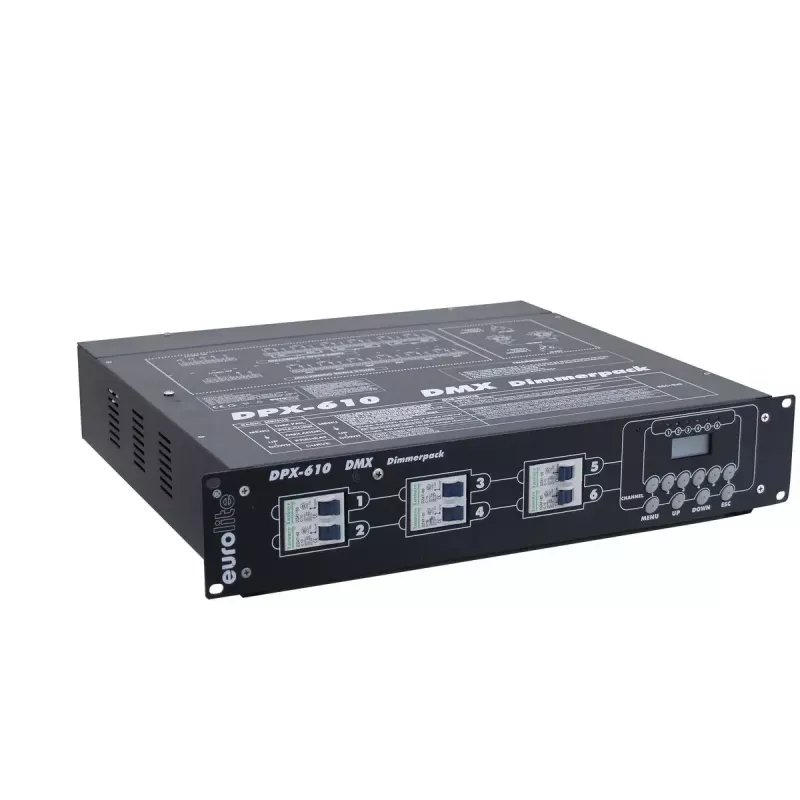 Bühnenlichtsteuerung Eurolite 70064120 6 Kanäle Schwarz
