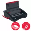 GBC WireBind® WB15E Elektrische Bindemaschine, Drahtbindemaschine, Elektrisch, 125 Blatt, Schwarz, Rot