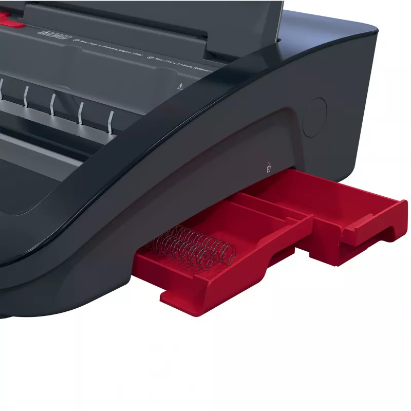GBC WireBind® WB15E Elektrische Bindemaschine, Drahtbindemaschine, Elektrisch, 125 Blatt, Schwarz, Rot