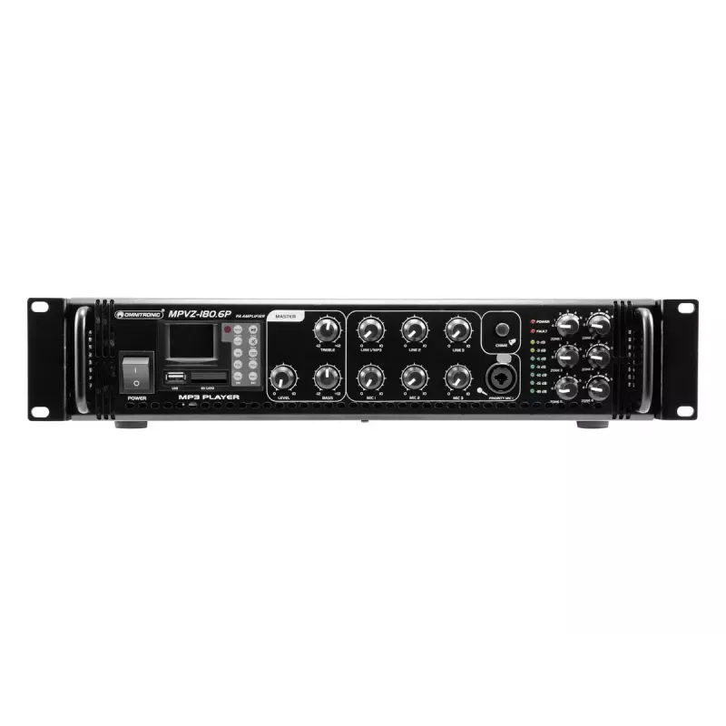 Audio-Verstärker Omnitronic 80709782 180 W Klasse A/B Schwarz