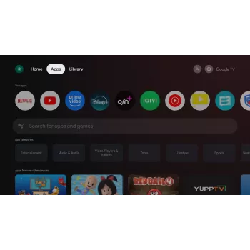 TORNADO 65UA3400X | 65 inch rahmenloses 4K UHD Google TV mit HDR10 und HLG