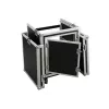 Flightcase Roadinger 3010999M Sperrholz Schwarz Silber 25 kg
