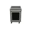 Flightcase Roadinger 3010999M Sperrholz Schwarz Silber 25 kg