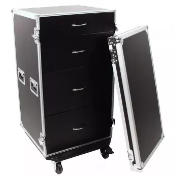 Flightcase Roadinger 30126432 Sperrholz Schwarz Silber 64,5 kg
