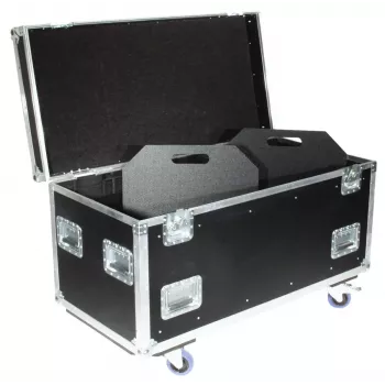 Flightcase Roadinger 30126410 Sperrholz Schwarz Silber 46,5 kg