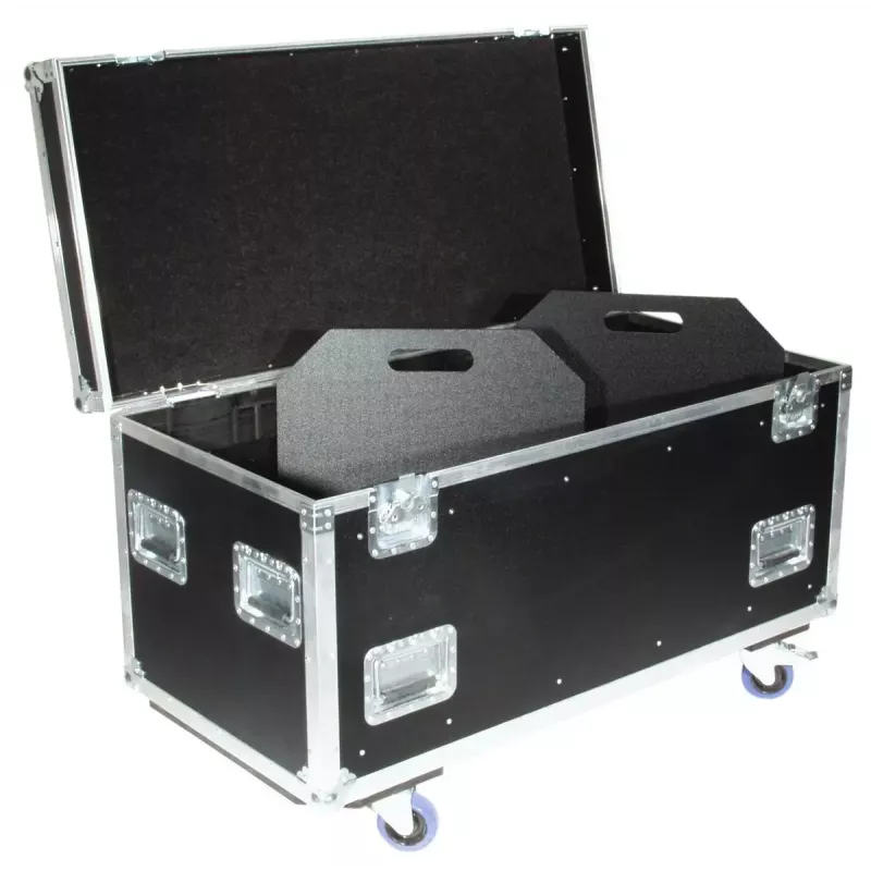 Flightcase Roadinger 30126410 Sperrholz Schwarz Silber 46,5 kg