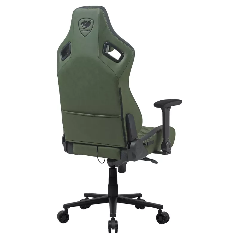 Universal-Gaming-Stuhl Cougar DEFENSOR S ARMY Grün F — gepolsterter Sitz, 150 kg max, B 760 × T 690 mm, H 129,5–137 cm