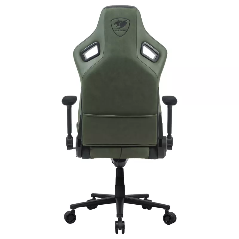 Universal-Gaming-Stuhl Cougar DEFENSOR S ARMY Grün F — gepolsterter Sitz, 150 kg max, B 760 × T 690 mm, H 129,5–137 cm