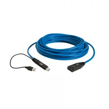 USB-Kabel Icron 00-00351 USB 3.2 Gen 1 15m USB A Schwarz Blau