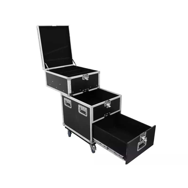 Flightcase Roadinger 30126430 Sperrholz 38 kg Schwarz Silber