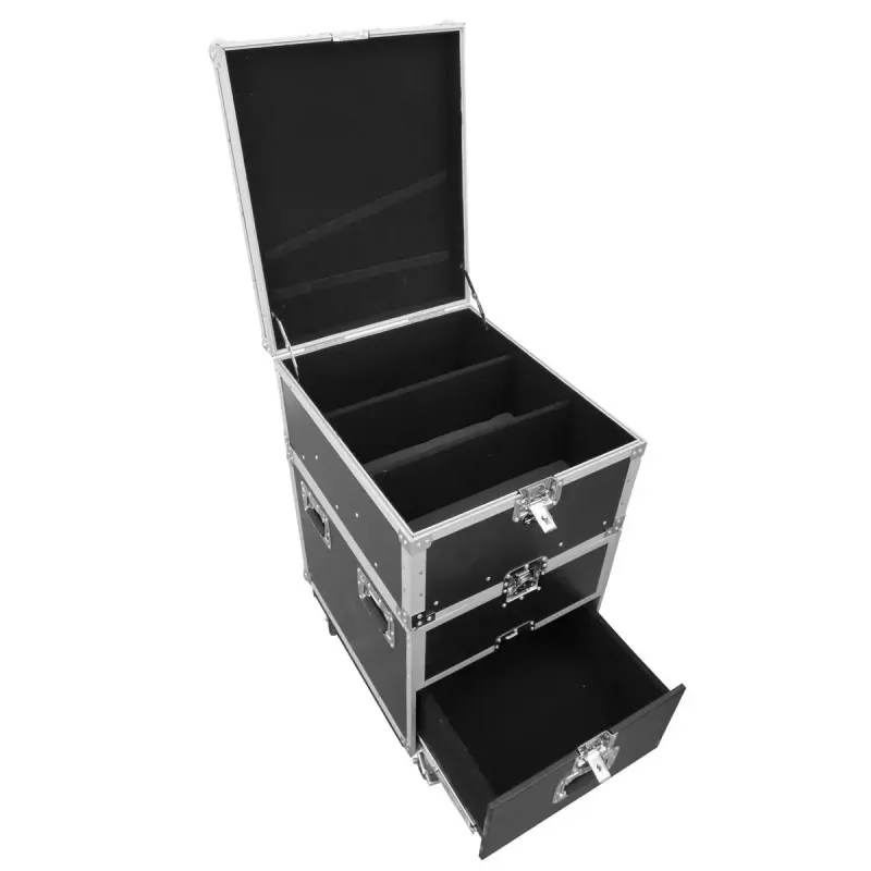Flightcase Roadinger 30126430 Sperrholz 38 kg Schwarz Silber