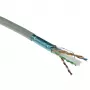 ACT Cat 6 F/UTP festes Installationskabel, PVC, CPR Euroklasse ECA, 24 AWG, grau, 500 Meter