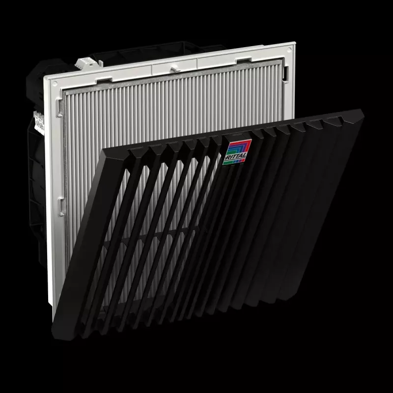 Rack-Lüftereinheit Rittal 3244.900 — 1 Lüfter, 867 m³/h, Kunststoffgehäuse, grau