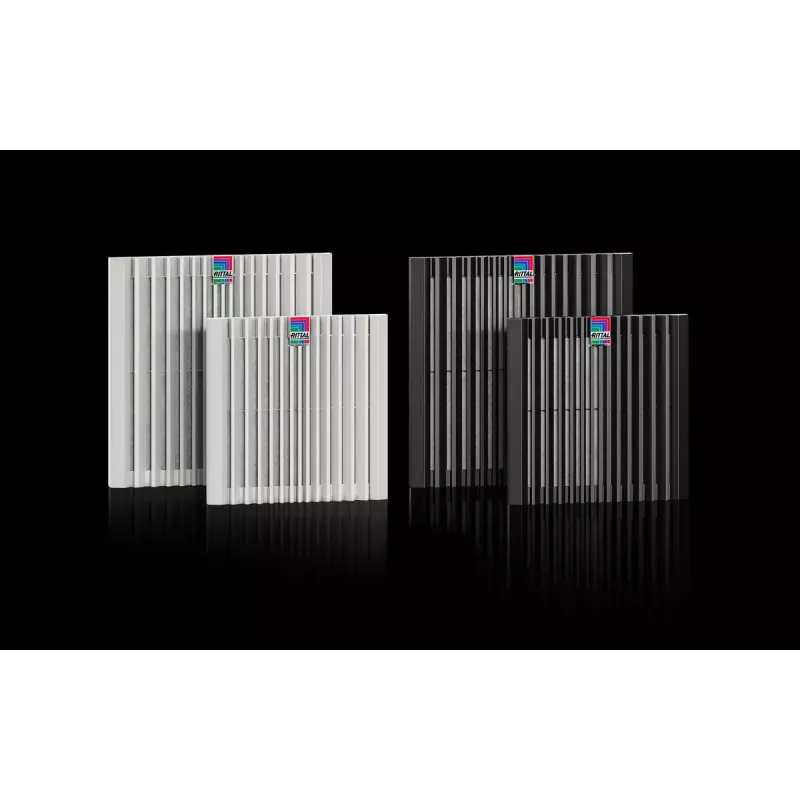 Rack-Lüftereinheit Rittal 3244.900 — 1 Lüfter, 867 m³/h, Kunststoffgehäuse, grau