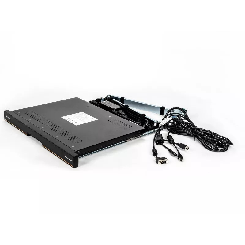 Vertiv Avocent LRA185KMM-205 Rack-Konsole 48,3 cm (19 Zoll) 1366 x 768 Pixel Kunststoff, Stahl Schwarz 1U