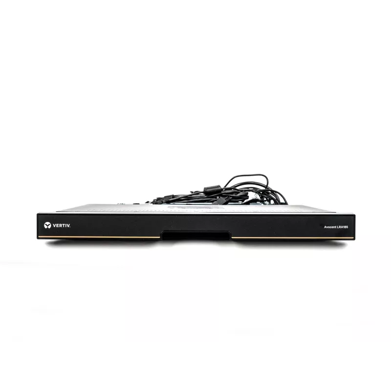 Vertiv Avocent LRA185KMM-205 Rack-Konsole 48,3 cm (19 Zoll) 1366 x 768 Pixel Kunststoff, Stahl Schwarz 1U