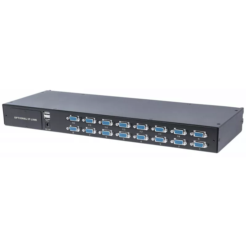 Intellinet Modularer 16-Port VGA KVM-Switch, zur Verwendung mit den Produktnummern 507622, 507738, 507981, 507998, 508025, 508032, 508049 & 508056