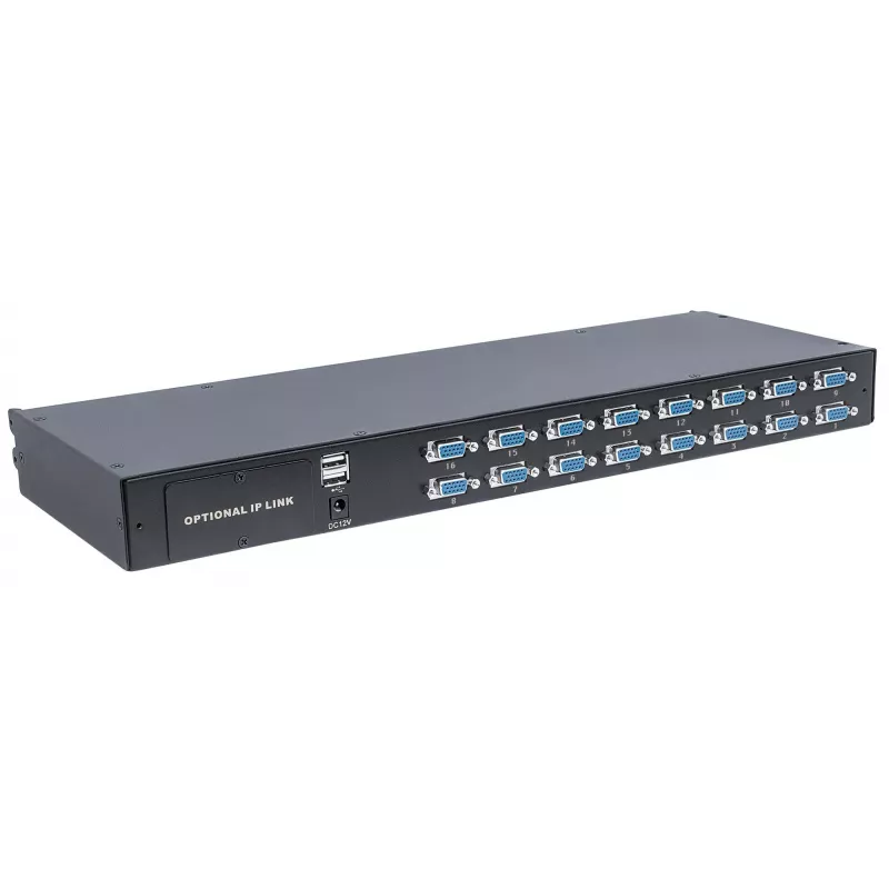 Intellinet Modularer 16-Port VGA KVM-Switch, zur Verwendung mit den Produktnummern 507622, 507738, 507981, 507998, 508025, 508032, 508049 & 508056