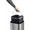 Durable TOUCH 21L Rechteckiger Edelstahl Schwarz Silber