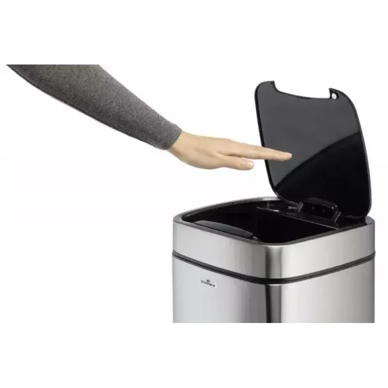 Durable TOUCH 21L Rechteckiger Edelstahl Schwarz Silber