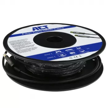ACT 50 Meter HDMI Premium 4K aktives optisches Kabel v2.0 HDMI-A Stecker – HDMI-A Stecker