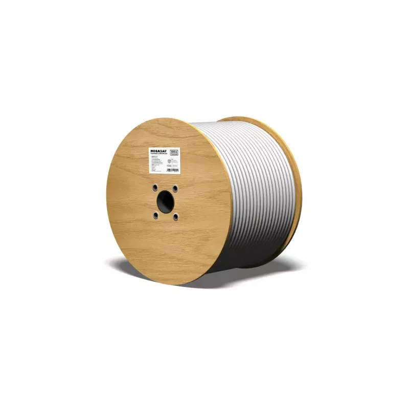 Koaxialkabel Megasat 100223 500m Weiß 75 Ω