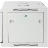 Intellinet 19-Zoll-Netzwerkschrank – Wandmontage (Standard), 20U, 600 mm tief, Grau, montiert, max. 60 kg, auch für den Einsatz auf dem Schreibtisch oder Boden geeignet, nutzbare Tiefe 500 mm, Metall- & Glastür, Rückwand, abnehmbare Seitenwände, Teile für die Wandmontage nicht im Lieferumfang enthalten