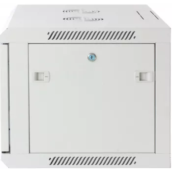 Intellinet 19-Zoll-Netzwerkschrank – Wandmontage (Standard), 20U, 600 mm tief, Grau, montiert, max. 60 kg, auch für den Einsatz auf dem Schreibtisch oder Boden geeignet, nutzbare Tiefe 500 mm, Metall- & Glastür, Rückwand, abnehmbare Seitenwände, Teile für die Wandmontage nicht im Lieferumfang enthalten