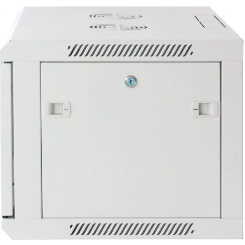 Intellinet 19-Zoll-Netzwerkschrank – Wandmontage (Standard), 20U, 600 mm tief, Grau, montiert, max. 60 kg, auch für den Einsatz auf dem Schreibtisch oder Boden geeignet, nutzbare Tiefe 500 mm, Metall- & Glastür, Rückwand, abnehmbare Seitenwände, Teile für die Wandmontage nicht im Lieferumfang enthalten