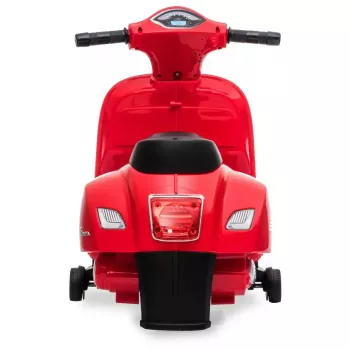 Elektrisches Aufsitzfahrzeug Jamara Vespa Mini Roller – batteriebetrieben, 4 Räder, für Kinder ab 1,6 Jahren, Lichter, Farben: schwarz/rot