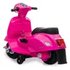Elektrisches Aufsitzfahrzeug Jamara Vespa Mini Roller, batteriebetrieben, 4 Räder, ab 1,6 Jahren, Lichter, schwarz oder pink