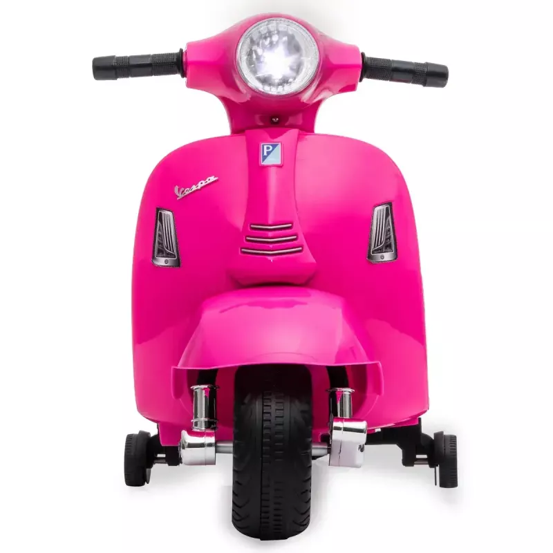 Elektrisches Aufsitzfahrzeug Jamara Vespa Mini Roller, batteriebetrieben, 4 Räder, ab 1,6 Jahren, Lichter, schwarz oder pink