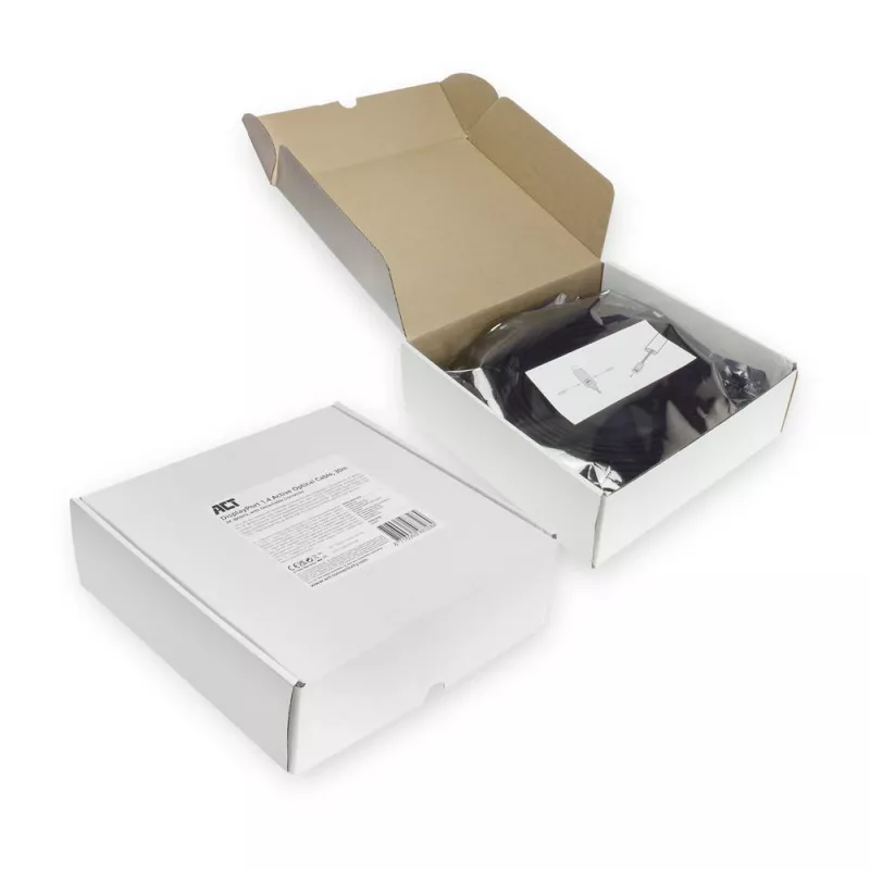 ACT 25 Meter DisplayPort 1.4 Aktives Optisches Kabel 8K mit abnehmbarem Stecker