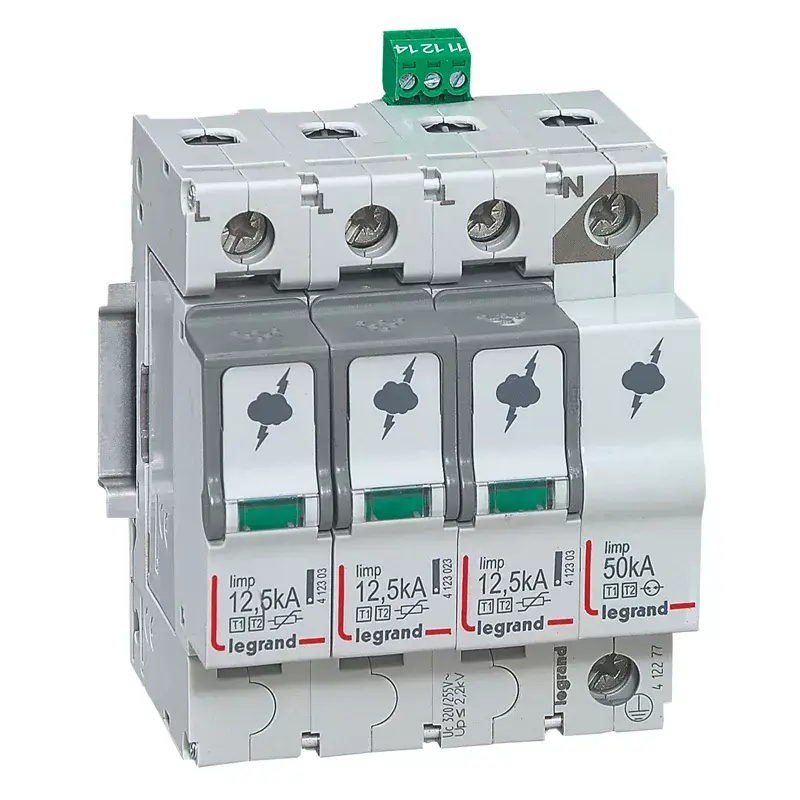 Legrand 412277 SPD Überspannungsschutz T1+T2 3P+N 12,5kA