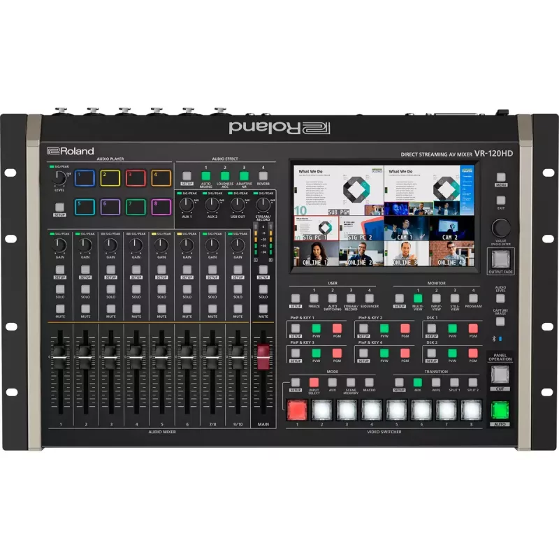 Audio mixer Roland VR-120HD 42 Kanäle 24 Bit 48 kHz Schwarz