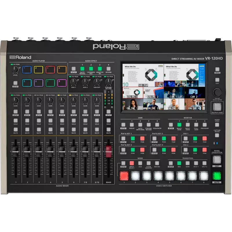 Audio mixer Roland VR-120HD 42 Kanäle 24 Bit 48 kHz Schwarz
