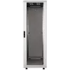 Intellinet 19-Zoll Netzwerkschrank – freistehend, 32HE, 800x800mm (Breite x Tiefe), Grau, Flatpack, max. 1500kg, Mehrpunkt-Türverriegelung, ein Schloss pro Seitenwand, nutzbare Tiefe 123 bis 573mm, IP20, Rack, Stahl