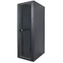 Intellinet 19-Zoll-Netzwerkschrank – freistehend, 32HE, 600 x 600 mm (B x T), schwarz, Flatpack, max. 1500 kg, Mehrpunkt-Türverriegelung, ein Schloss pro Seitenwand, nutzbare Tiefe 123 bis 373 mm, IP20, Rack, Stahl