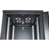 Intellinet 19-Zoll-Netzwerkschrank – freistehend, 32HE, 600 x 600 mm (B x T), schwarz, Flatpack, max. 1500 kg, Mehrpunkt-Türverriegelung, ein Schloss pro Seitenwand, nutzbare Tiefe 123 bis 373 mm, IP20, Rack, Stahl