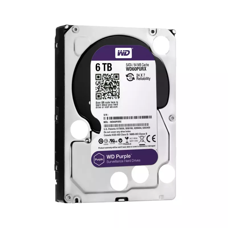 HDD Western Digital 6TB 3,5 Zoll SATA WD60PURX