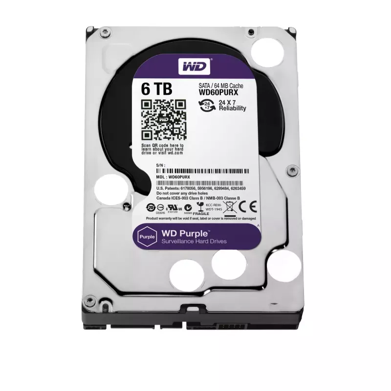 HDD Western Digital 6TB 3,5 Zoll SATA WD60PURX