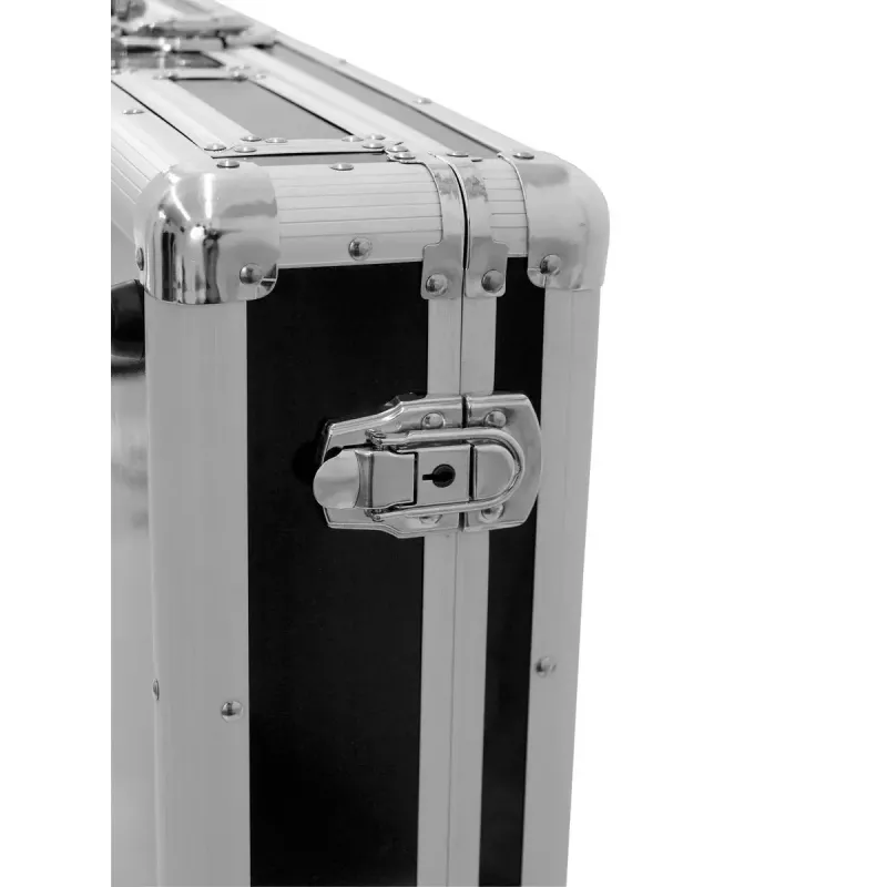 Flightcase Roadinger 30125346 DJ-Controller Sperrholz Schwarz Silber