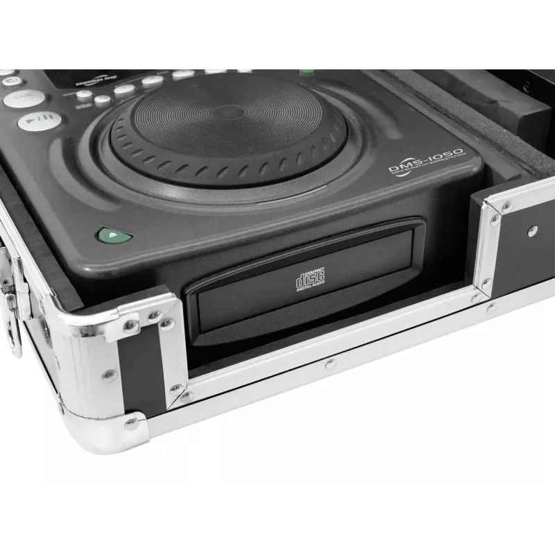 Flightcase Roadinger 30125346 DJ-Controller Sperrholz Schwarz Silber