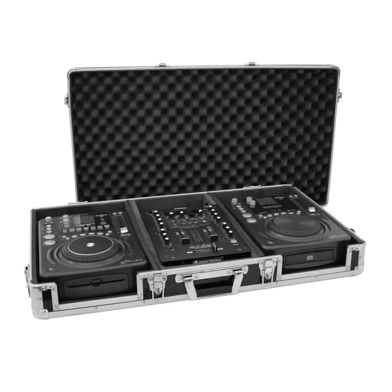 Hardcase Roadinger 30125342 für DJ-Controller Sperrholz Schwarz Silber