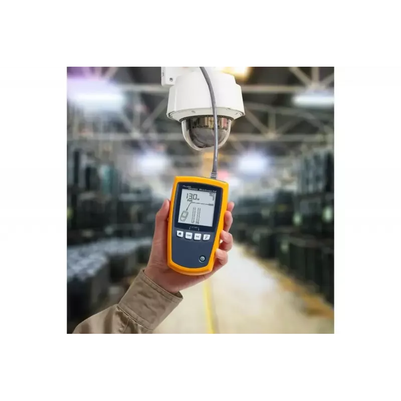 PoE-Tester Fluke MicroScanner PoE Schwarz Blau Gelb RJ-45 RJ-11