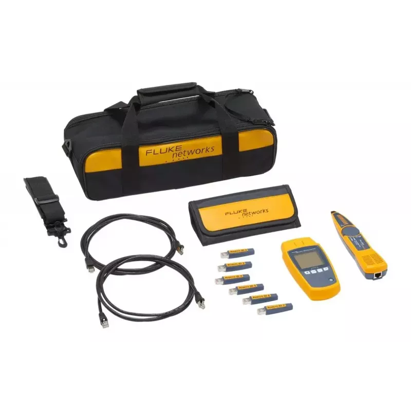PoE-Tester Fluke MicroScanner PoE Schwarz Blau Gelb RJ-45 RJ-11
