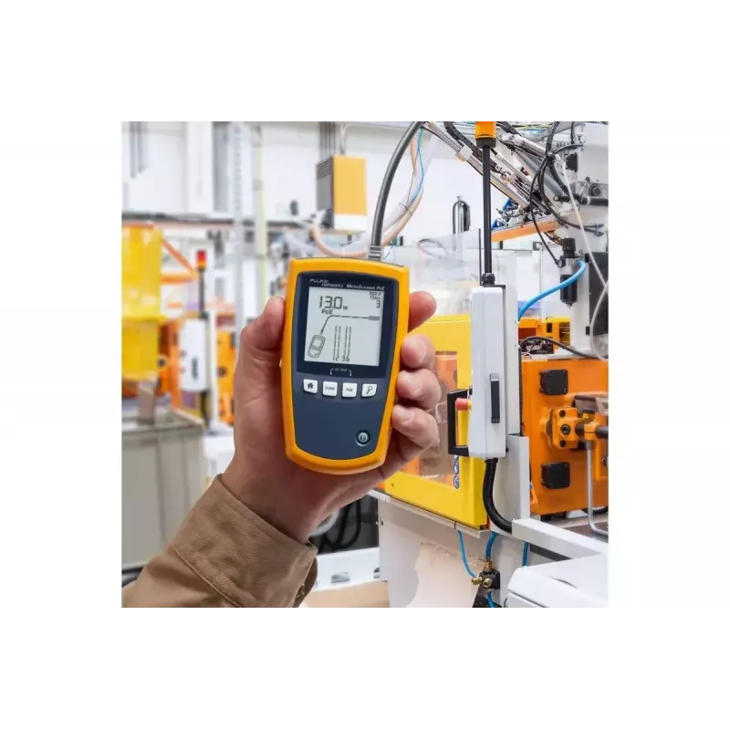 PoE-Tester Fluke MicroScanner PoE Schwarz Blau Gelb RJ-45 RJ-11