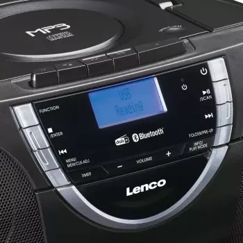 Persönlicher CD-Player Lenco SCD-600 Schwarz Silber DAB+ FM PLL
