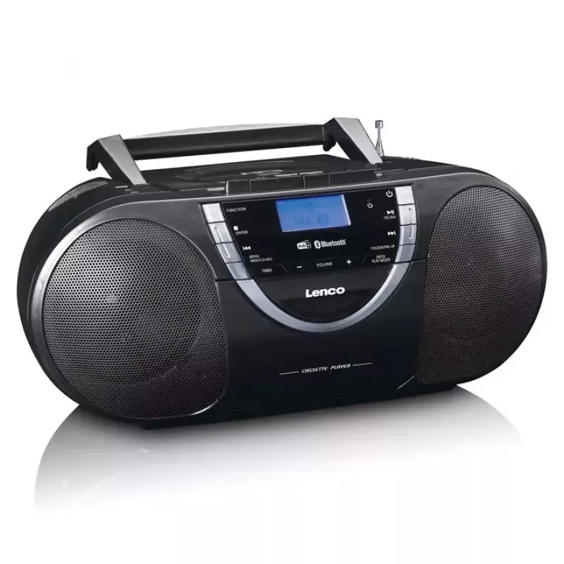Persönlicher CD-Player Lenco SCD-600 Schwarz Silber DAB+ FM PLL