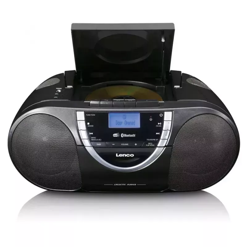 Persönlicher CD-Player Lenco SCD-600 Schwarz Silber DAB+ FM PLL